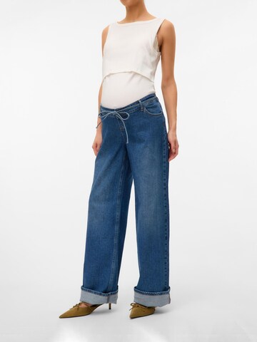 Wide leg Jeans 'MLFula' di MAMALICIOUS in blu