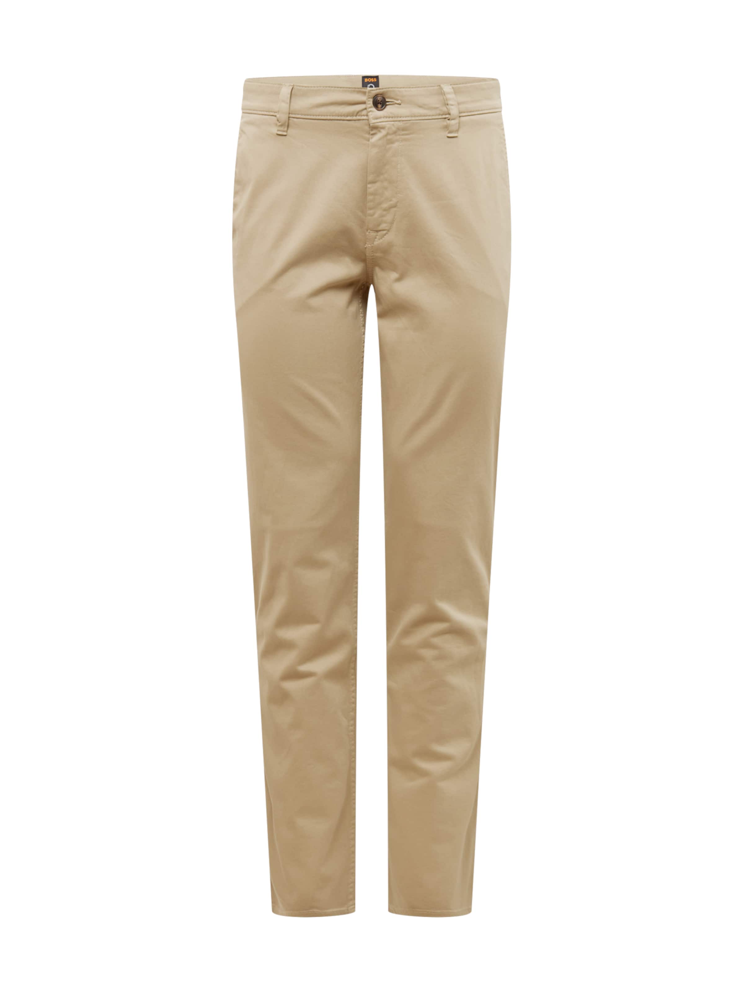 BOSS Панталон Chino в бежово: отпред