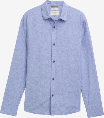 Fit confort Chemise TOM TAILOR DENIM en bleu : devant