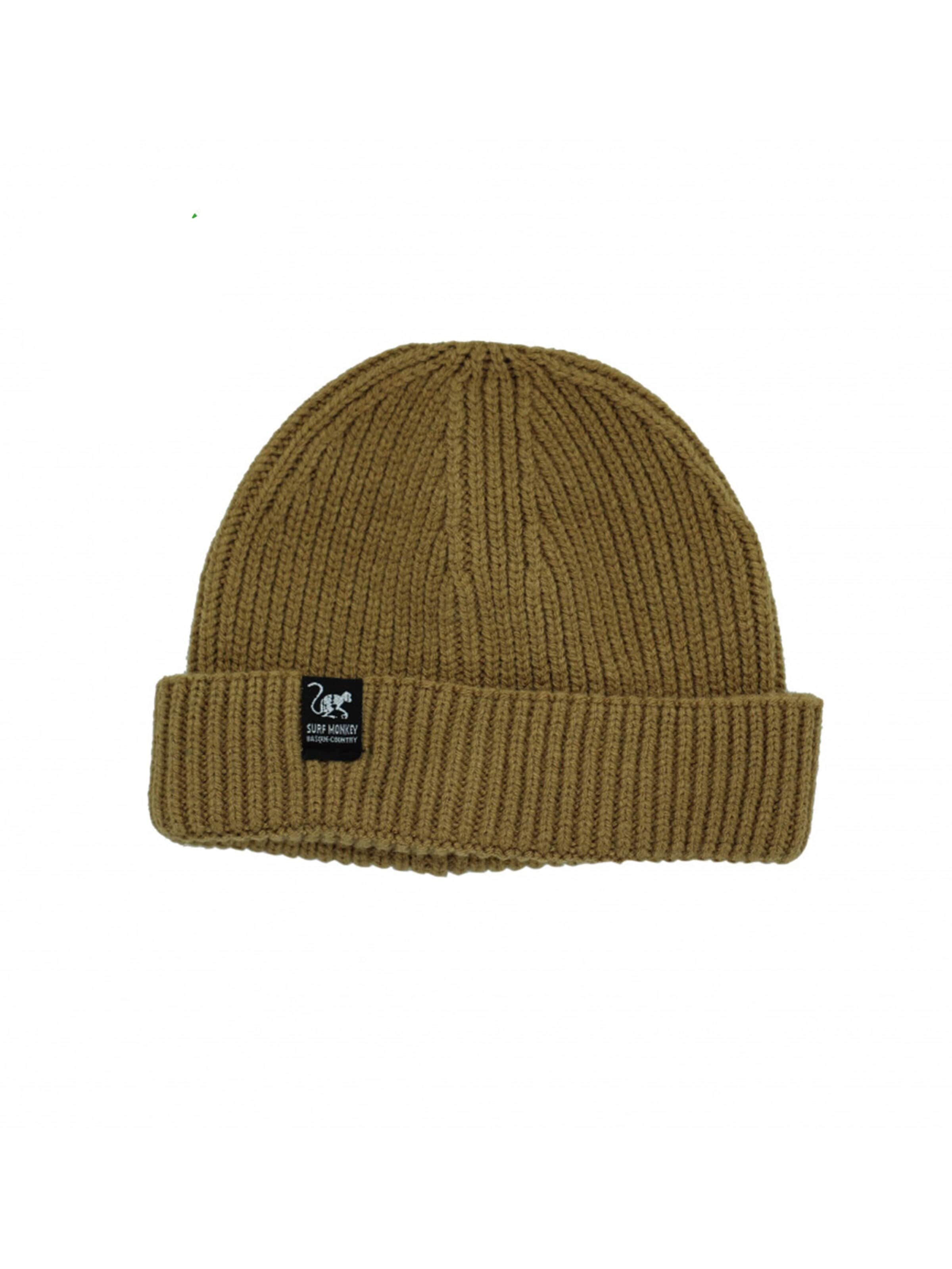 Berretto di Surf Monkey in beige: frontale