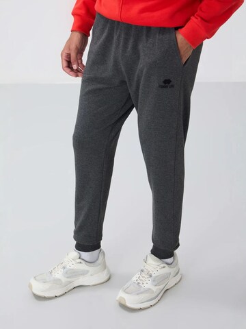 Effilé Pantalon Tommy Life en gris : devant