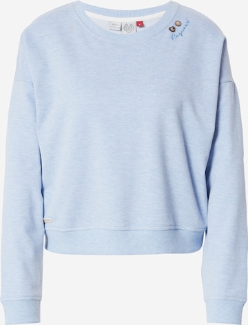 Ragwear Sweatshirt 'BLESED' i blå: framsida