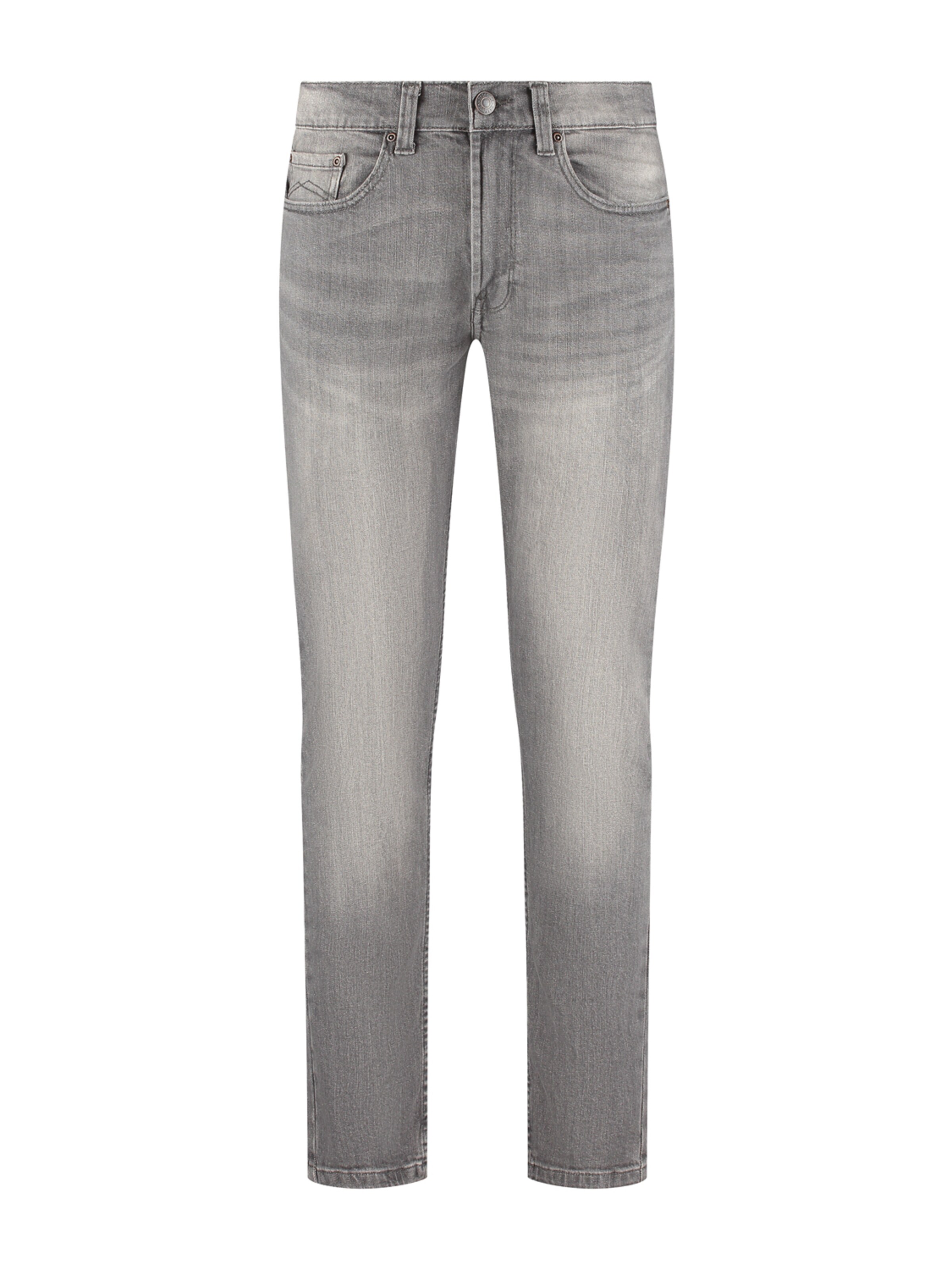 Maskovick Slim fit Jeans 'MASKOVICK - Heren Jeans - Slim Fit - Milano – Stretch - Denim Broek' in Grey: front