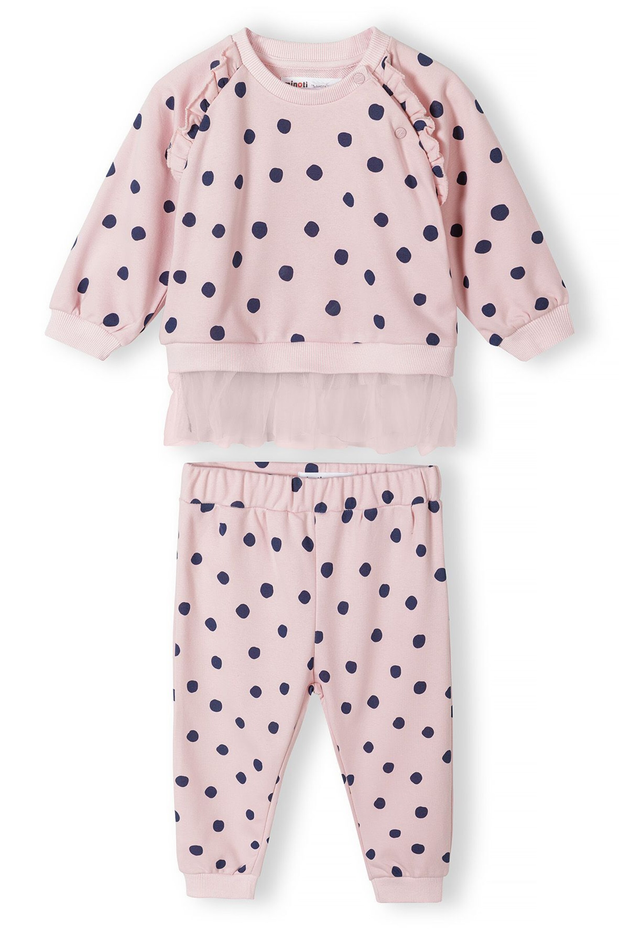 MINOTI Joggingpak in Roze: voorkant