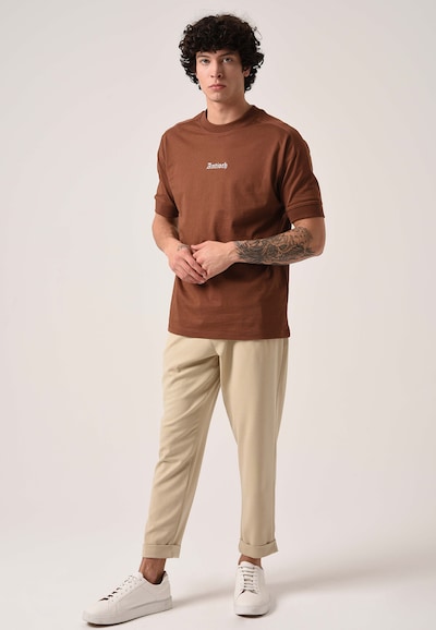 Antioch Shirt 'Basic' in Brown / White, Item view