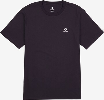 CONVERSE Функциональная футболка в Черный: спереди