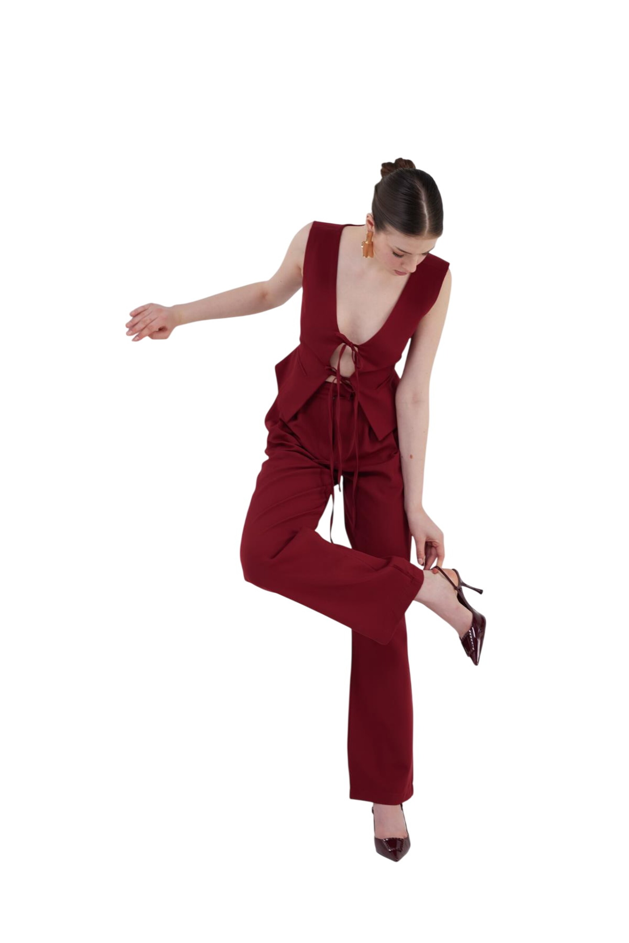 HOLLY LOLLY Loosefit Hose in Rot