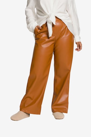 Studio Untold Wide leg Pants in Orange: front