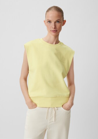 Sweat-shirt comma casual identity en jaune : devant