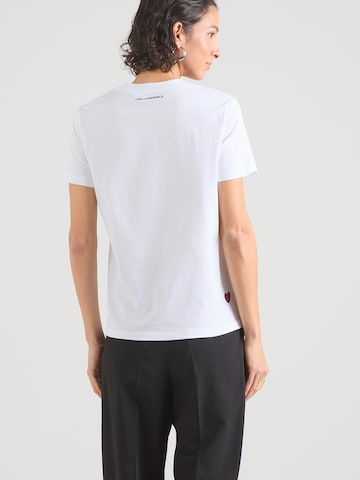 T-shirt 'IKON VALENTINE' Karl Lagerfeld en blanc
