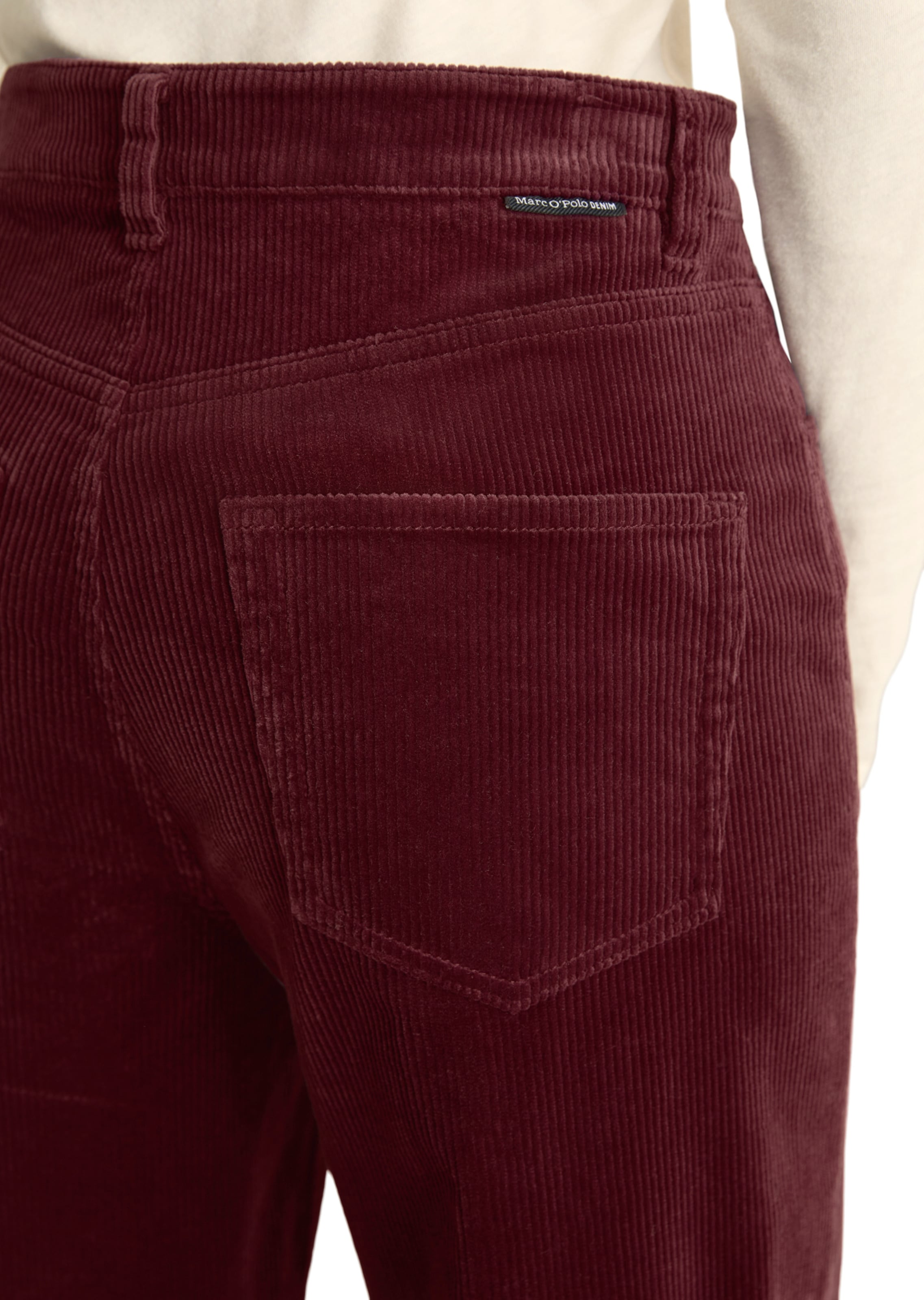 Marc O'Polo DENIM Široký strih Nohavice 'Tomma' - Červená