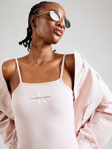 Calvin Klein Jeans Shirt Bodysuit in Pink