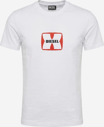 DIESEL Shirt 'T-DIEGOR-K47' in Weiß: Vorderseite