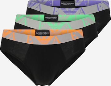 Slip di Emporio Armani in nero: frontale