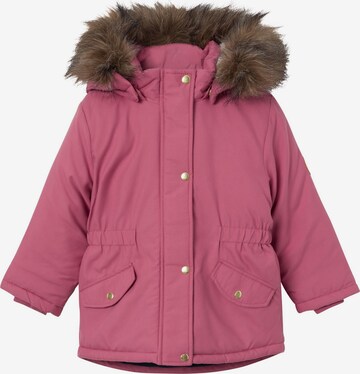 NAME IT Winter Jacket in Pink: front