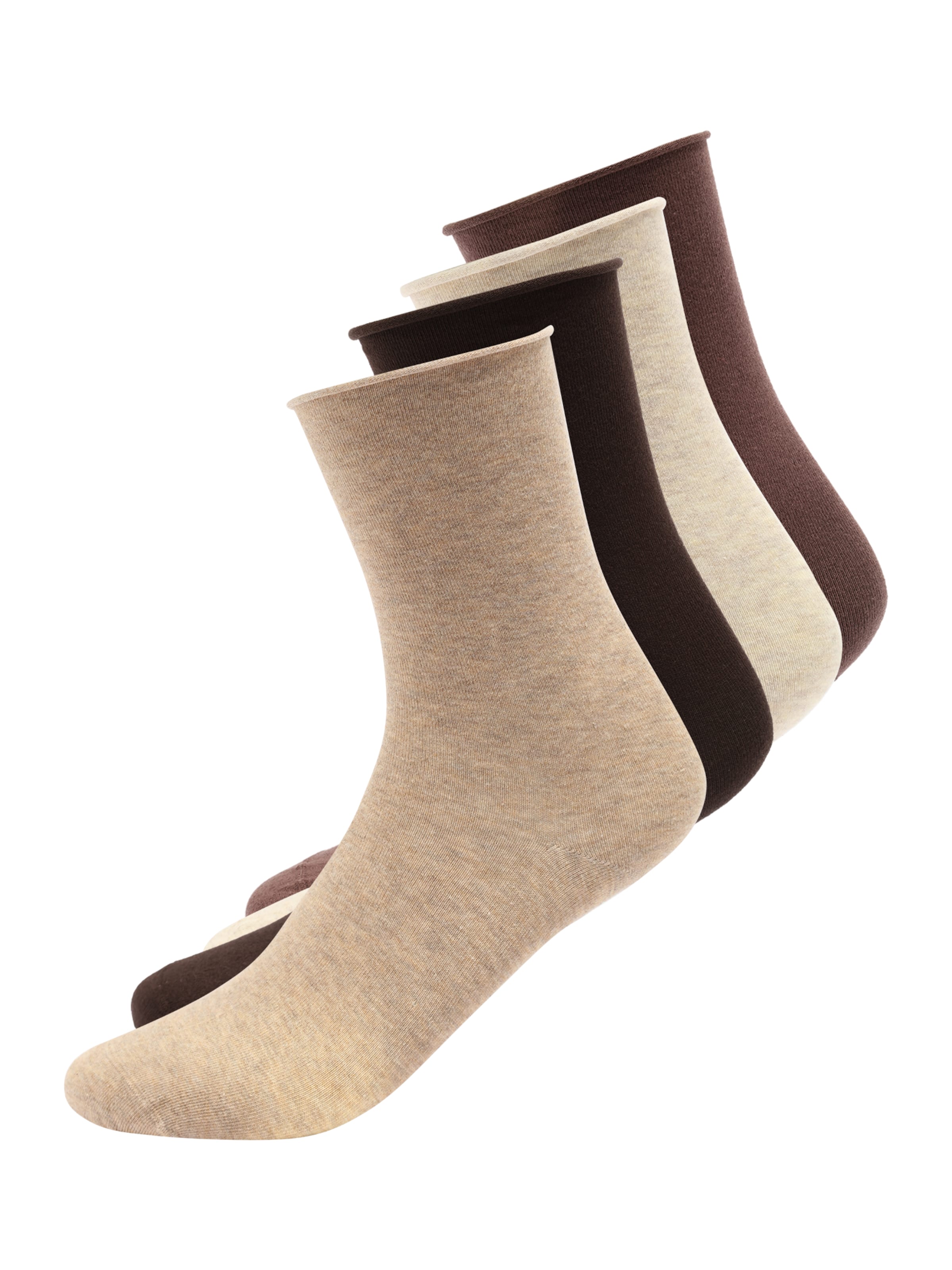 Lindex Socks in Beige: front