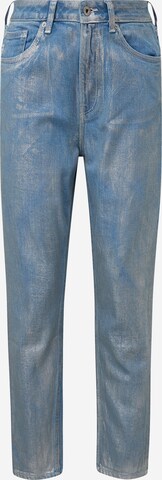 QS Tapered Jeans in Blauw: voorkant