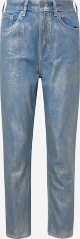 QS Tapered Jeans in Blauw: voorkant