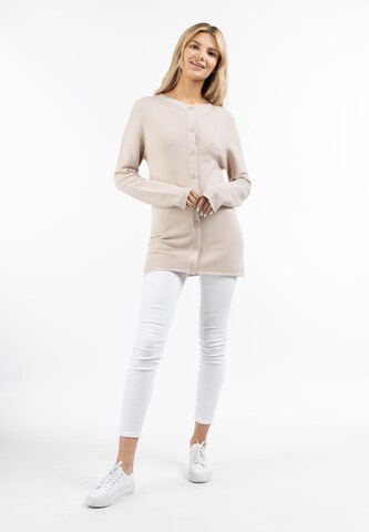 usha WHITE LABEL Strikkejakke 'Lynnea' i beige