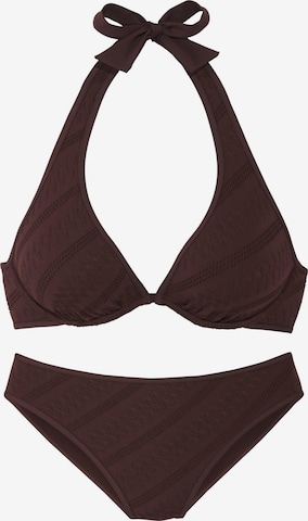 Bikini s.Oliver en marron : devant