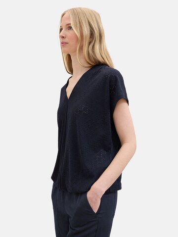 TOM TAILOR Bluse in Blau