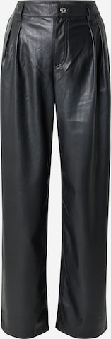 BOSSWide Leg/ Široke nogavice Hlače s naborima 'C_Tanjura2' - crna boja: prednji dio