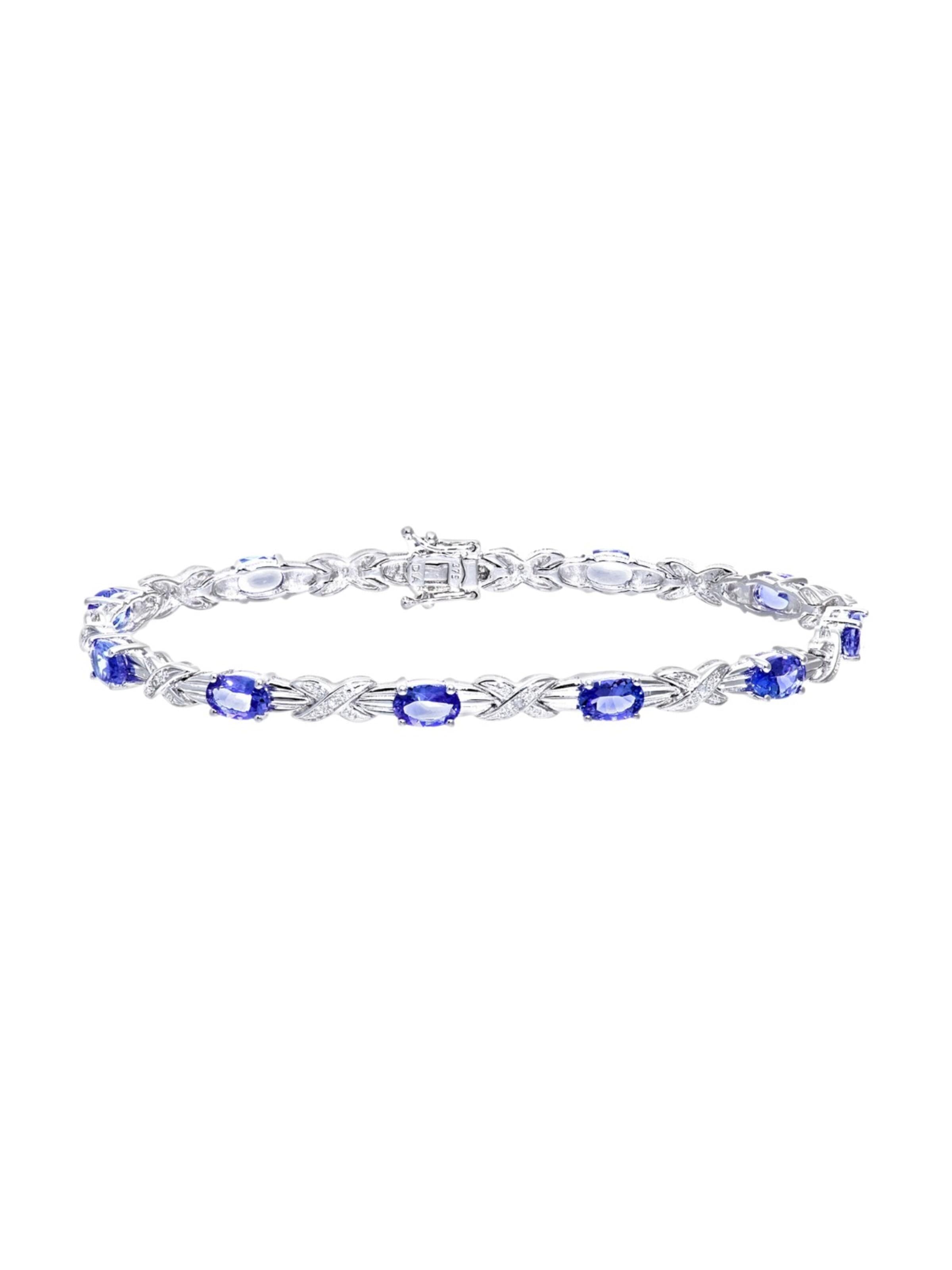 DIAMANT LETERNEL Armbånd i sølv: forside