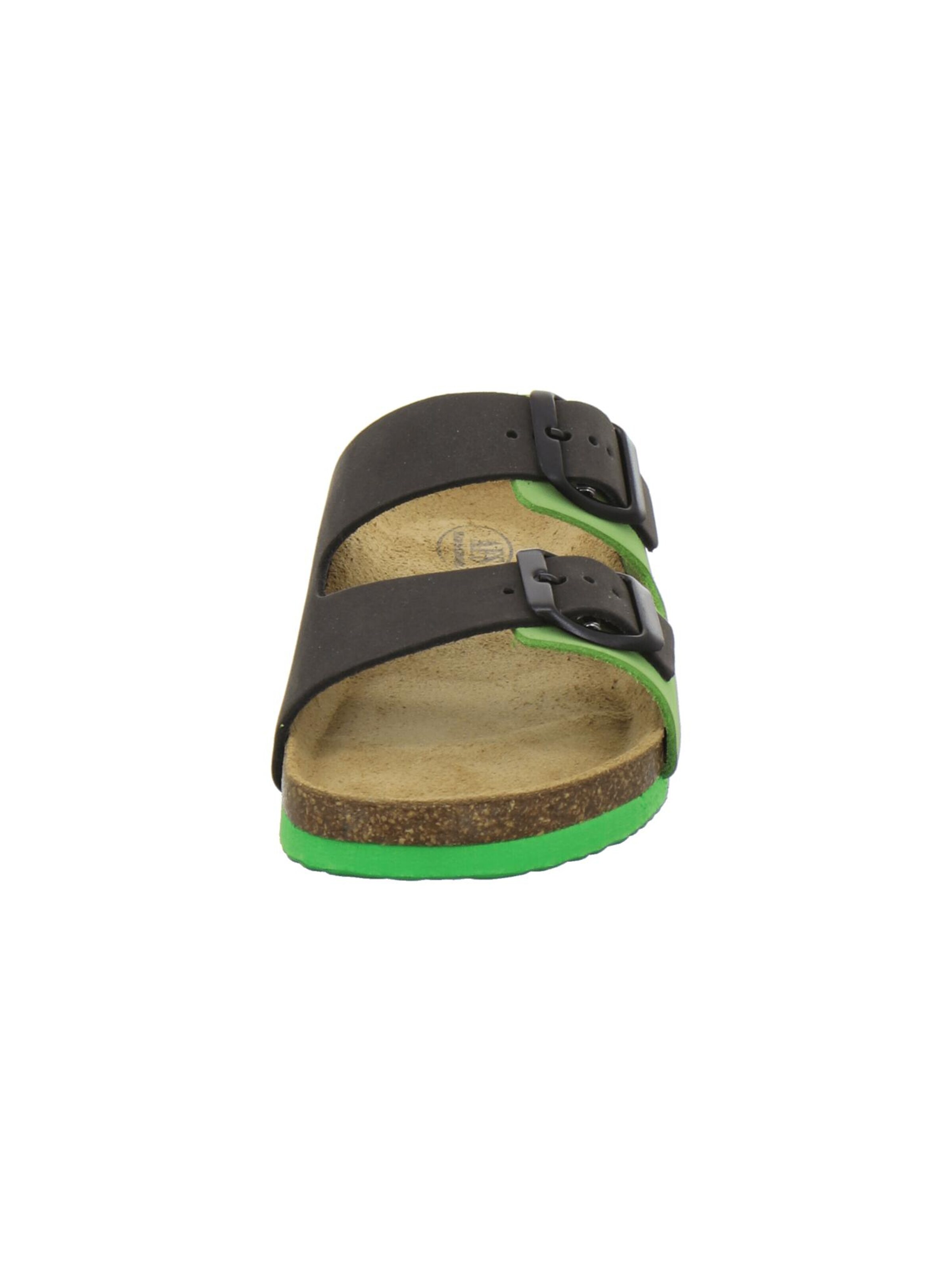 Chaussures ouvertes 'Jungen Pantolette Zweischnaller apfel' AFS-Schuhe en vert