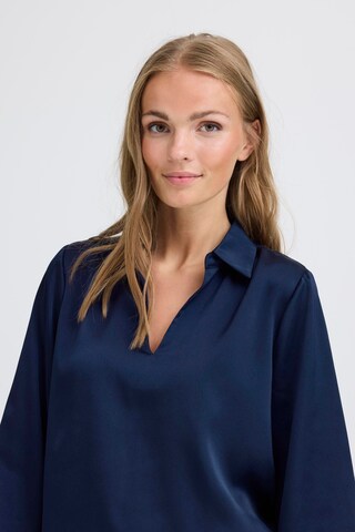 ICHI Bluse in Blau