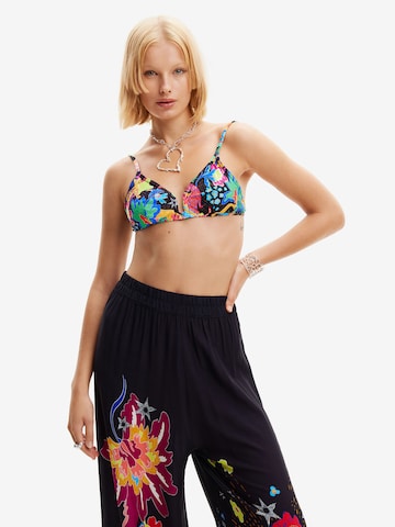 Desigual Wide Leg Hose in Schwarz