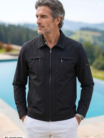 Cizgi Triko Übergangsjacke‌‌‌‌‌‌ in Schwarz