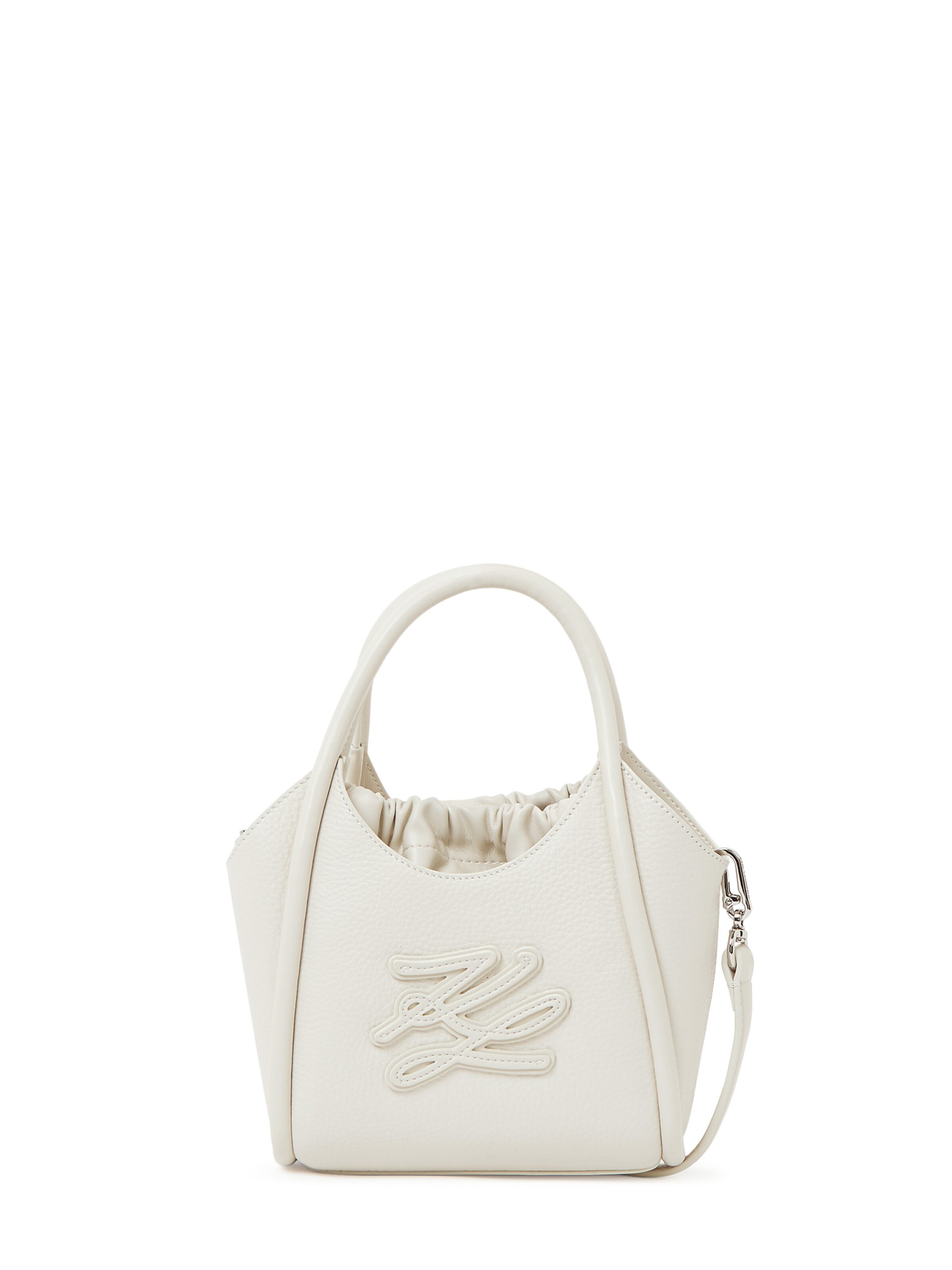 Karl LagerfeldVrećasta torba ' MINI K/AUTOGRAPH ' - bijela boja: prednji dio