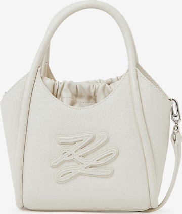Karl LagerfeldVrećasta torba ' MINI K/AUTOGRAPH ' - bijela boja: prednji dio