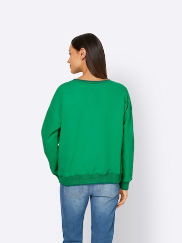 Sweat-shirt heine en vert