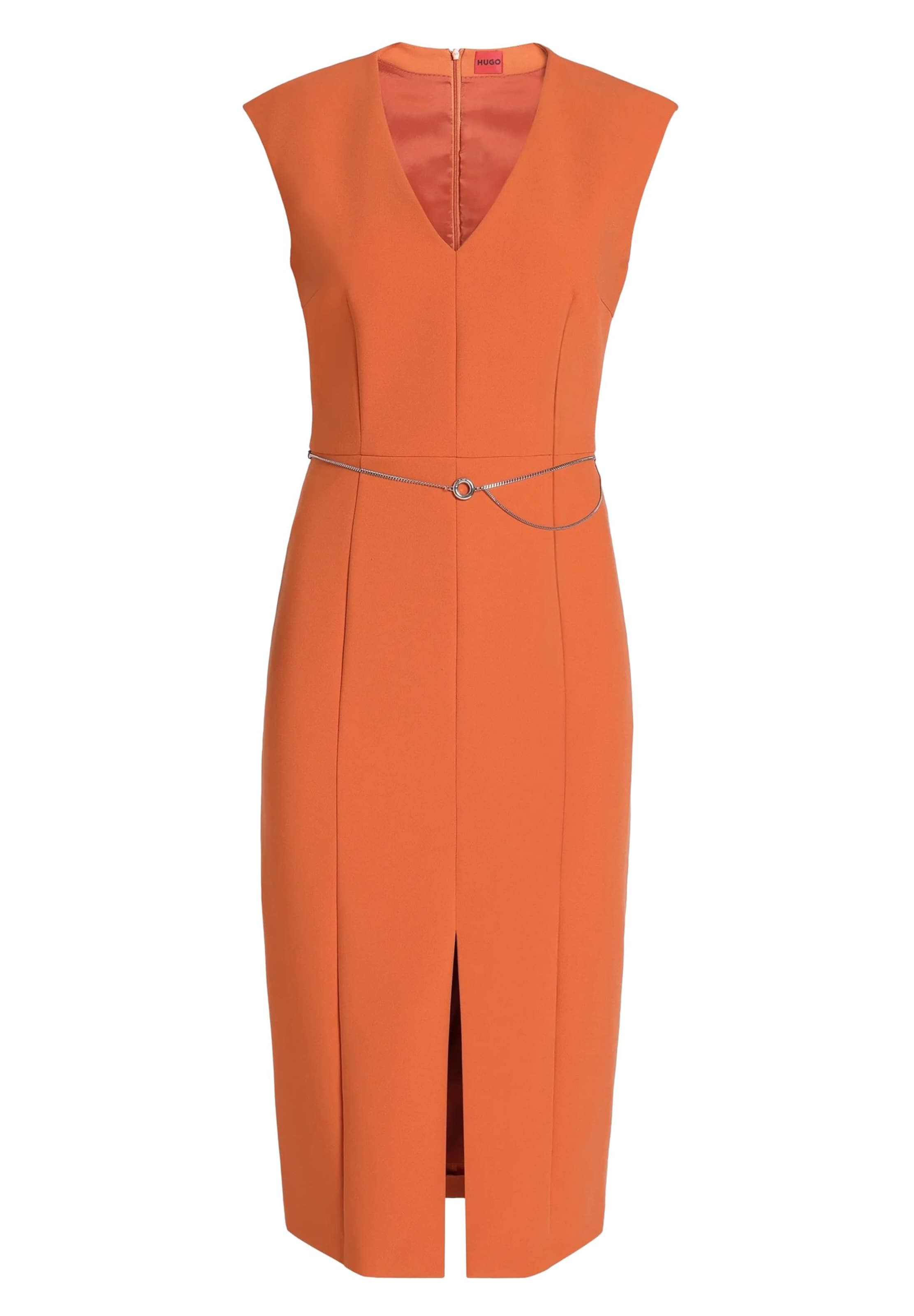 HUGO Kleid 'Katunina' in Orange: Vorderseite