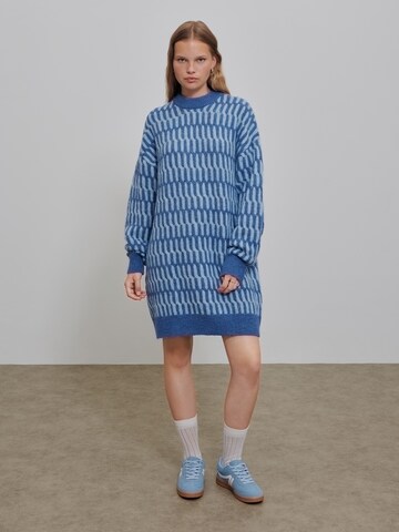 florence by mills exclusive for ABOUT YOU Knit dress 'Windy drive' in Blue