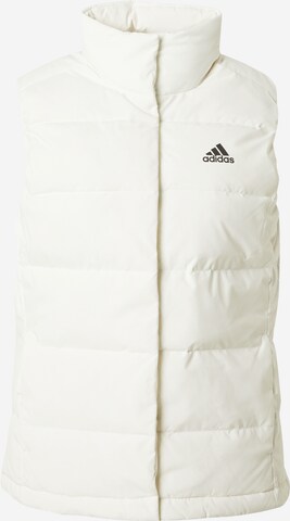 Gilet sportivo 'Helionic' di ADIDAS SPORTSWEAR in bianco: frontale