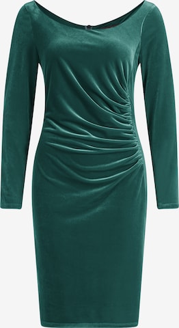 Robe de cocktail Vera Mont en vert : devant