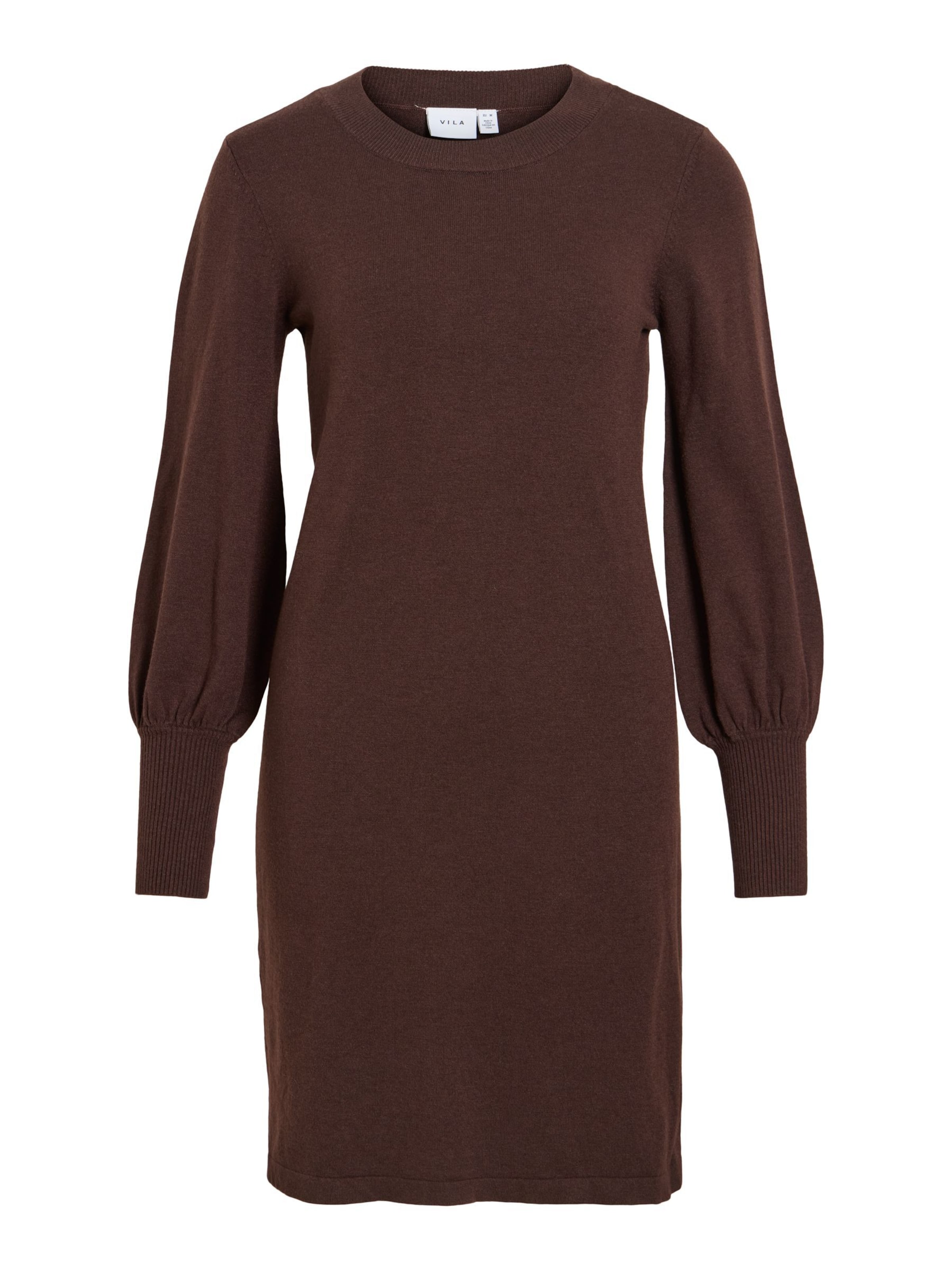 VILA Knit dress 'VIKerry' in S in Chocolate, Item view