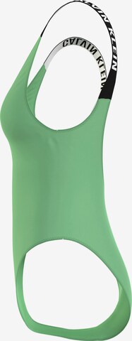 Calvin Klein Swimwear Korzet Jednodielne plavky - Zelená