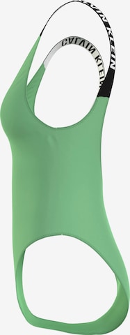 Calvin Klein Swimwear Bygelfri Baddräkt i grön