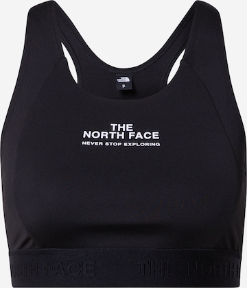THE NORTH FACE Sportbehå i svart: framsida