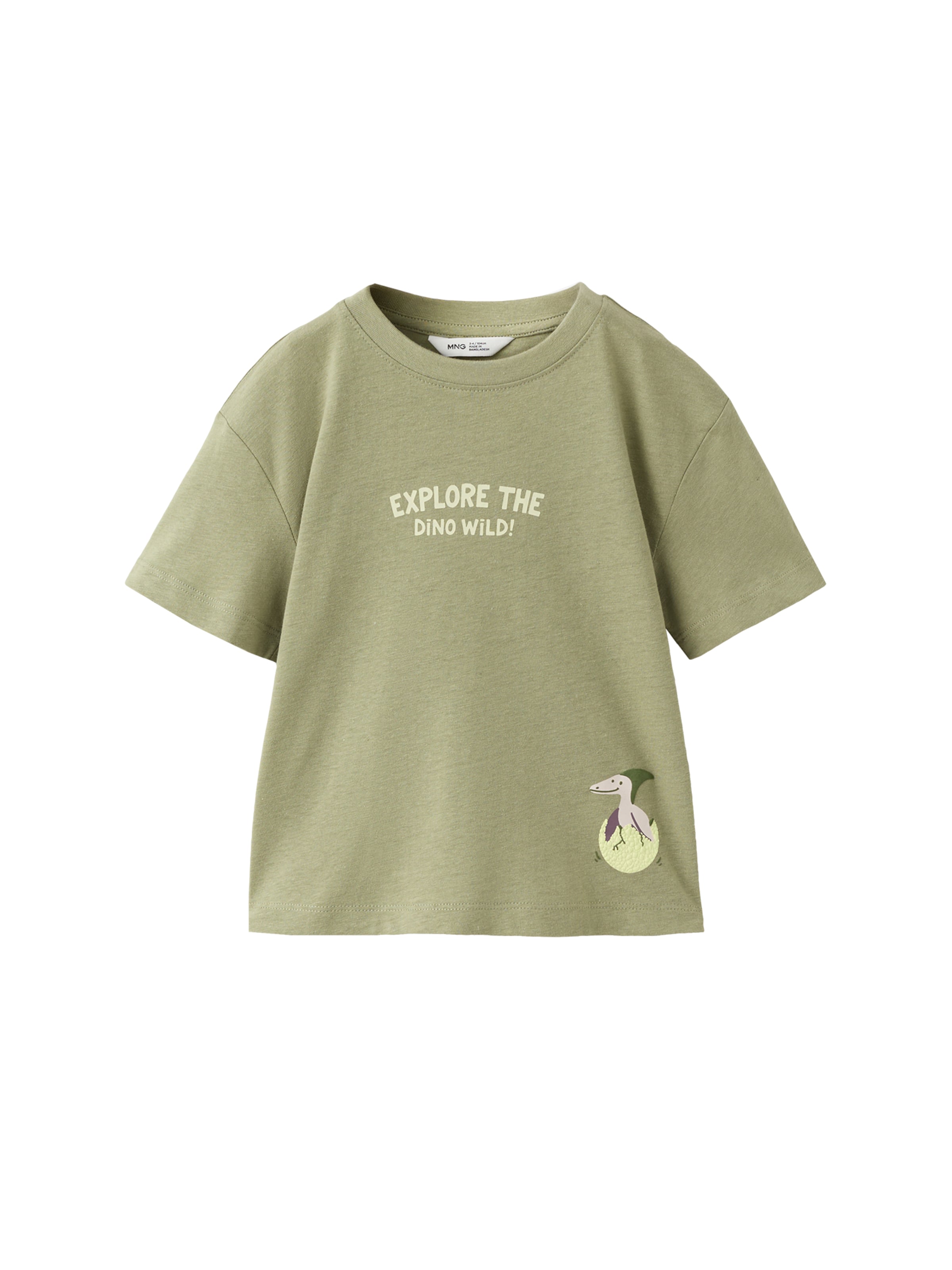 MANGO KIDS Tričko 'VOLCANO' – zelená: přední strana