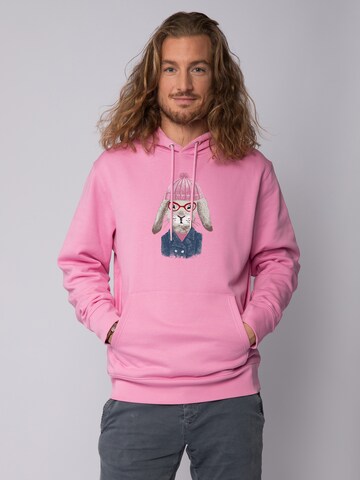 Felpa 'Hase' di Watapparel in rosa: frontale