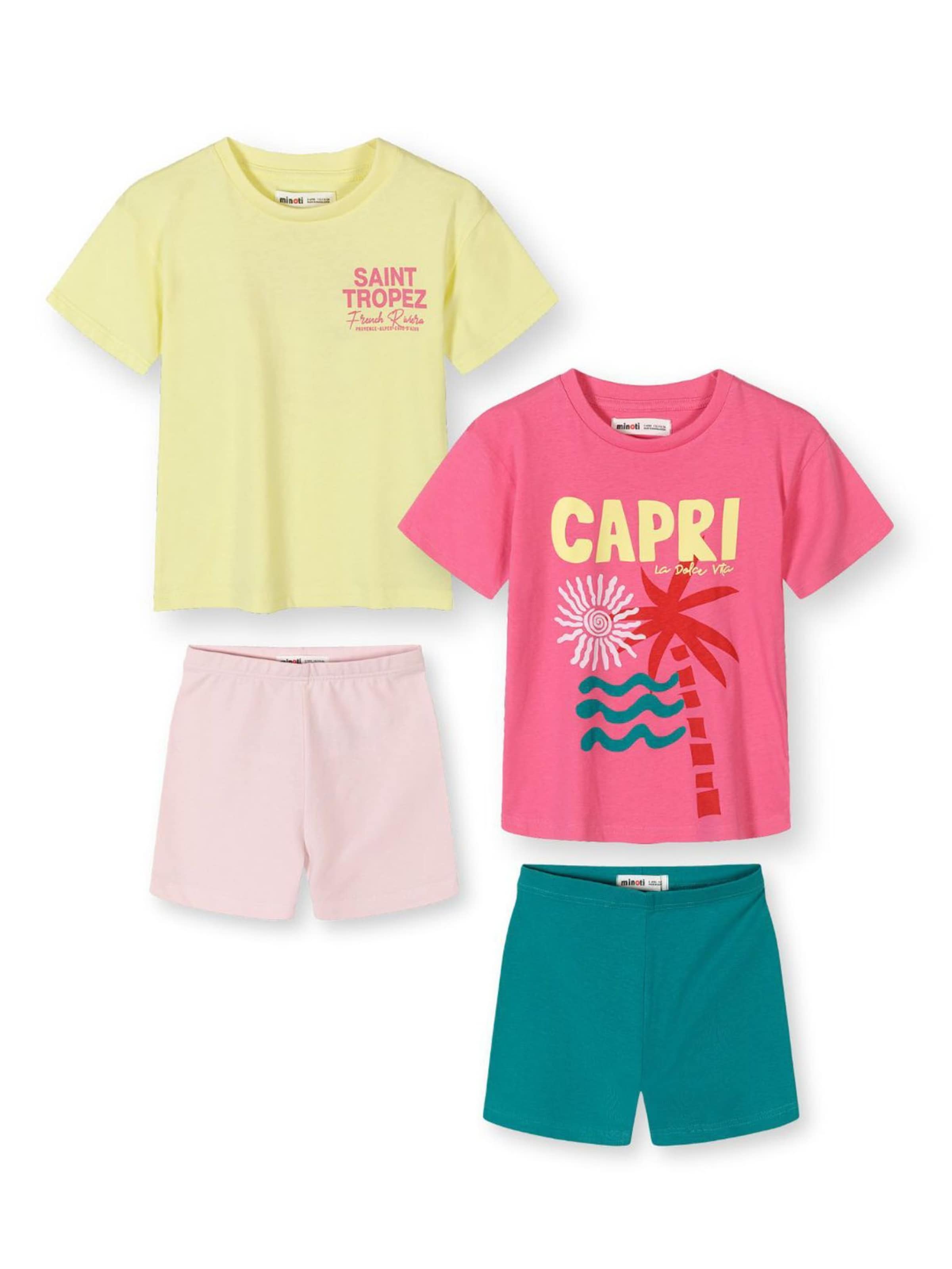 MINOTI - Conjunto en amarillo: frente