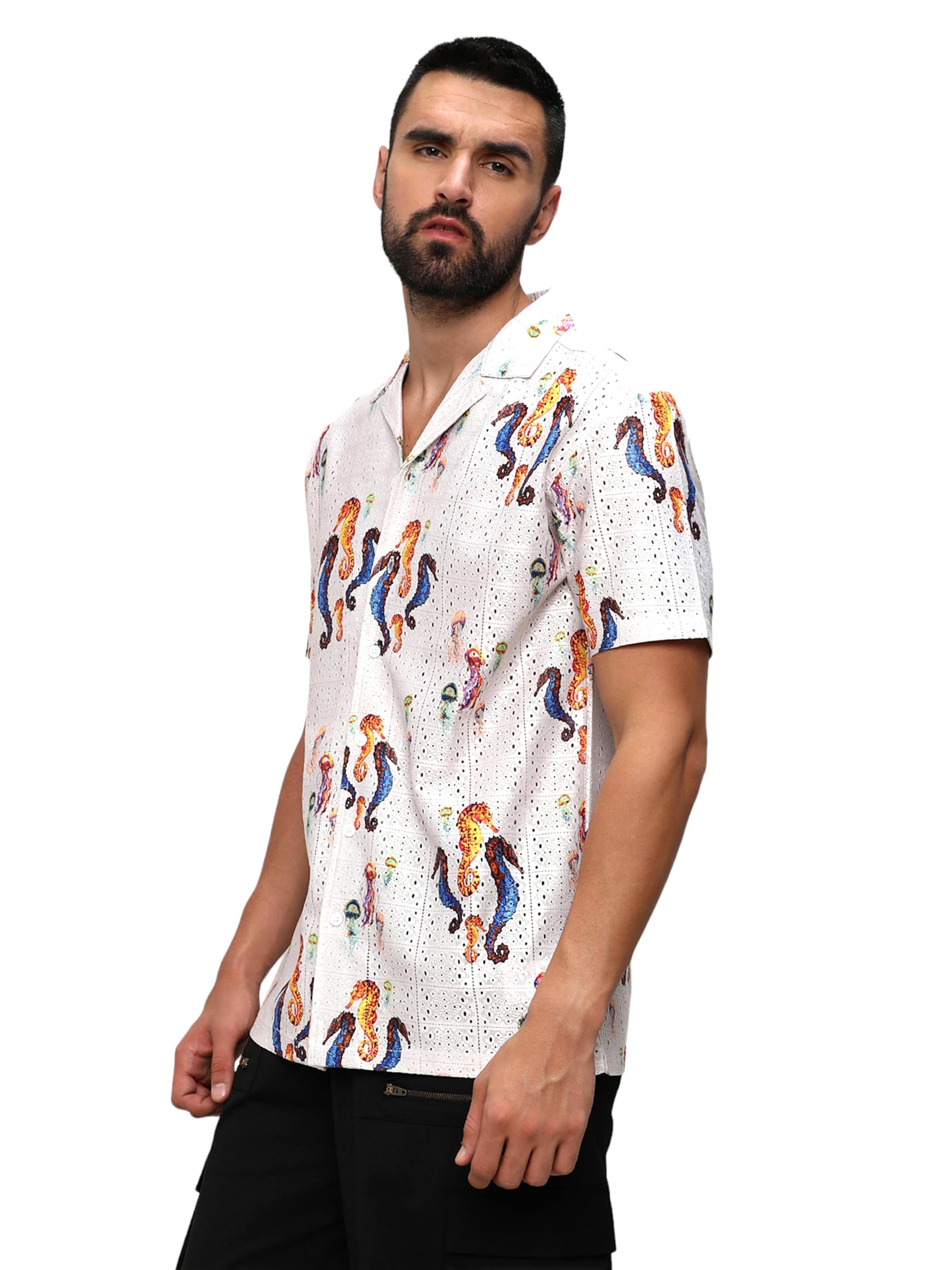 Campus Sutra Klasický střih Košile 'Titus' – bílá