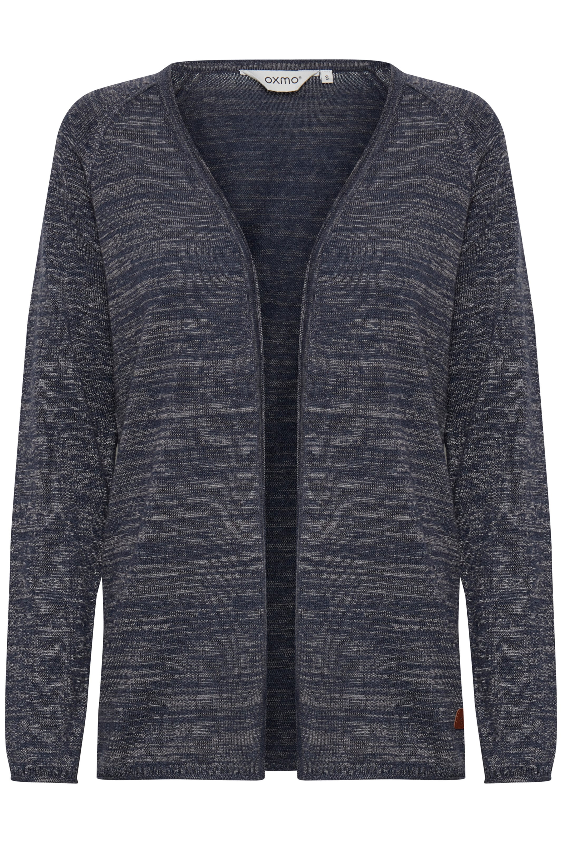 Oxmo Gebreid vest 'Danila' in de kleur Navy / Bruin / Grijs gemêleerd, Productweergave