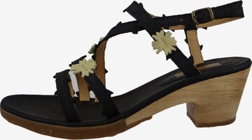 EL NATURALISTA Strap Sandals in Black