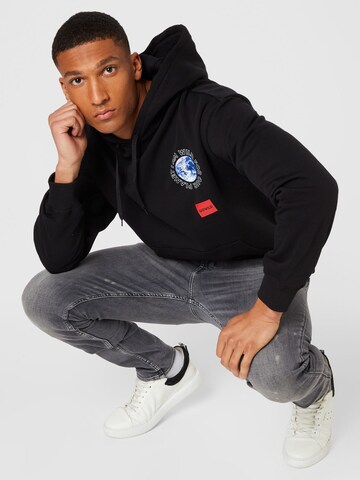 HUGO Sweatshirt 'Dohor' in Schwarz