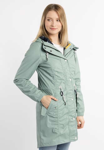 Schmuddelwedda Raincoat in Green: front